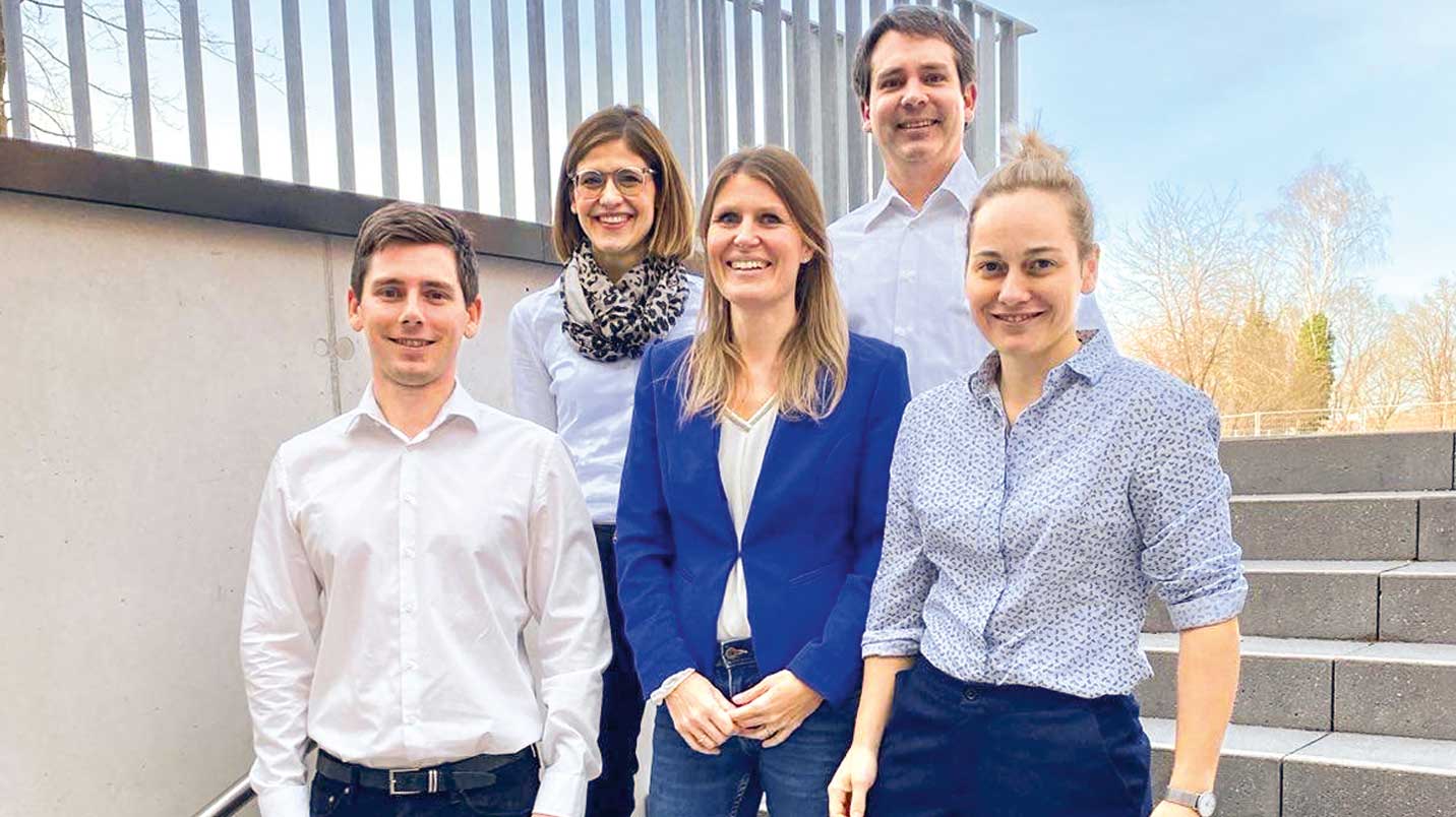 Lehrer Danilo Fries und das Projektteam